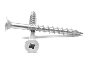 #8 X 1" SQUARE DR. BUGLE HD WOOD SCREW 18-8 STAINLESS TYPE 17